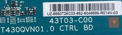 KIT DE TARJETAS PARA TV TCL / NUMERO DE PARTE MAIN 08-AU50DUN-OC400AA / 40-SX7KNA-MAG4HG / V8-SX70001-LF1V406 / T-CON 55.50T28.C03 / 5550T28C03 / 43T03-C00 / FUENTE 08-LE921A6-PW200AX / 40-LE9226-PWE1CG / PANEL LVU500ND1L / MODELO 50UP120 / 50UP120TBAA - Imagen 6